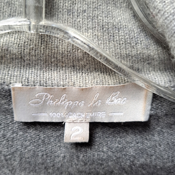 Phillipe Le Bac Cashmere Cardigan Sweater - Size 2 M - FRANCE - Picture 4 of 4